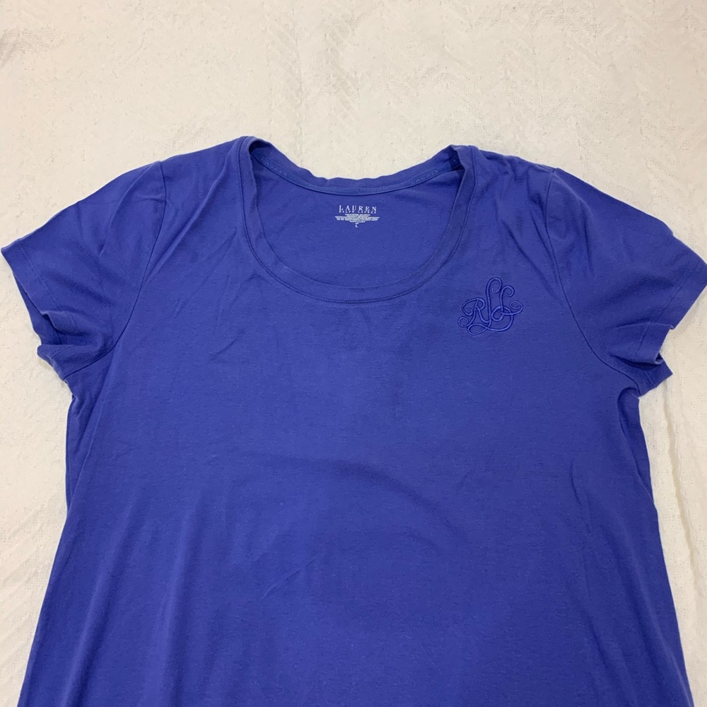 Womens Ralph Lauren Blue T Shirt